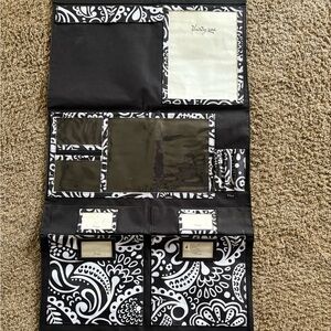 Black and White Hanging Organizer thirty one wall paisley